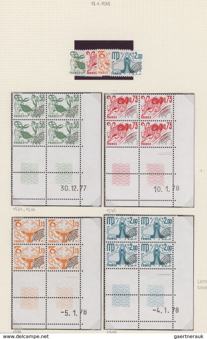 Frankreich - Vorausentwertungen: 1954/1983, PRECANCELLATIONS (préoblitérés), Collection Of Apprx. 40 - Autres & Non Classés