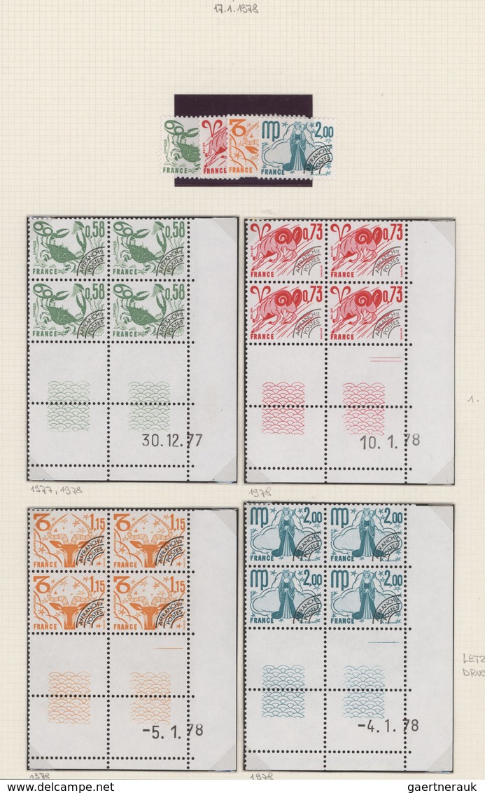 Frankreich - Vorausentwertungen: 1954/1983, PRECANCELLATIONS (préoblitérés), Collection Of Apprx. 40 - Andere & Zonder Classificatie