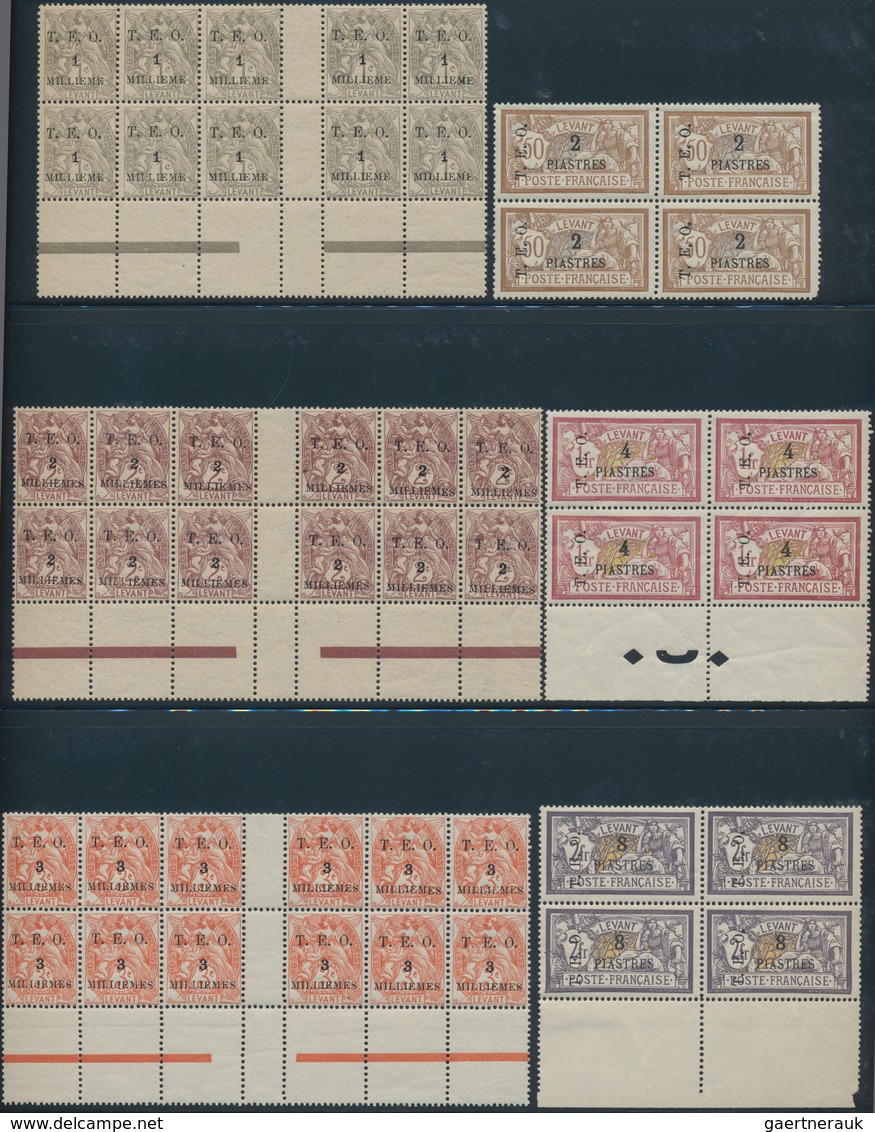 Französische Post In Der Levante: 1885/1943, Levant/Syria, Assortment In A Binder From Some Used Sta - Autres & Non Classés