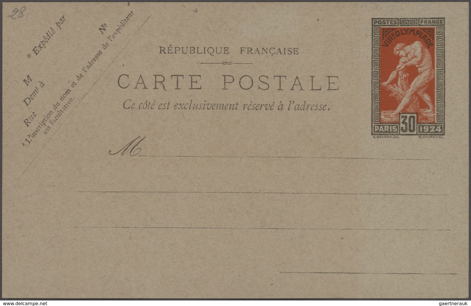 Frankreich - Ganzsachen: 1870/1935 Collection of about 270 unused and used postal stationeries in la