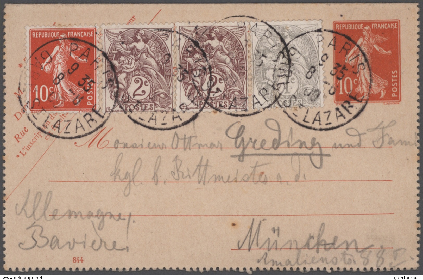 Frankreich - Ganzsachen: 1873/1943, Assortment Of Apprx. 105 Stationeries Incl. 50 Pieces "1873 Type - Altri & Non Classificati