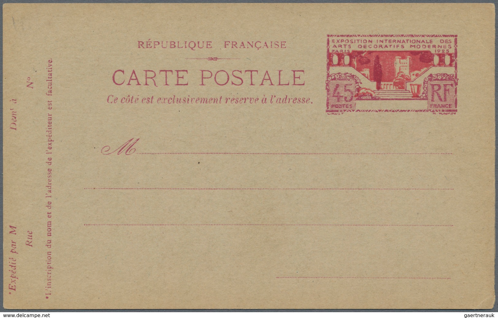 Frankreich - Ganzsachen: 1878/1960, Collection Of Approx. 750 Unused Postal Stationeries, Postal Sta - Autres & Non Classés