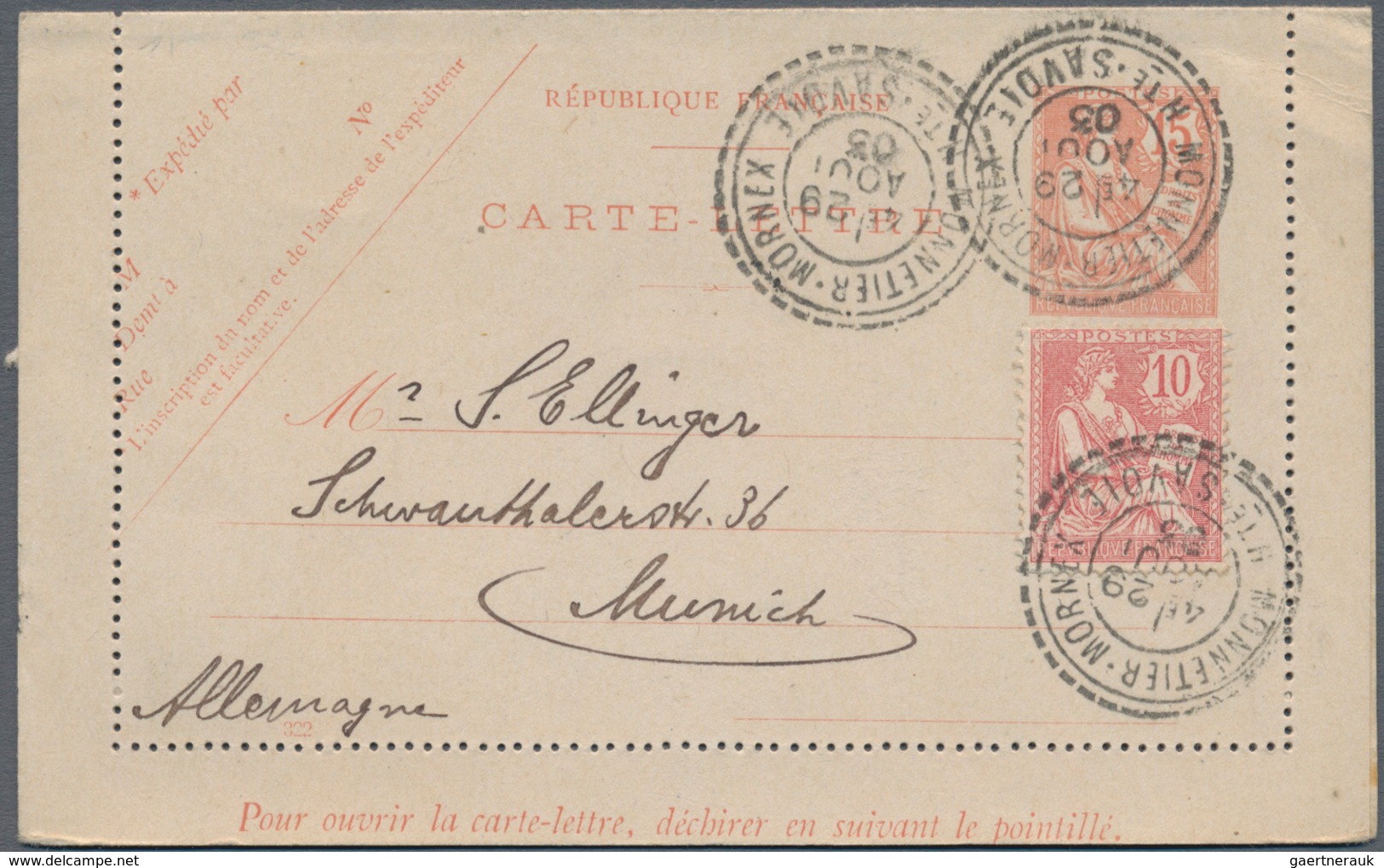 Frankreich - Ganzsachen: 1901/32 Ca. 80 Unused And Used Postal Stationery Postcards And Lettercards, - Otros & Sin Clasificación