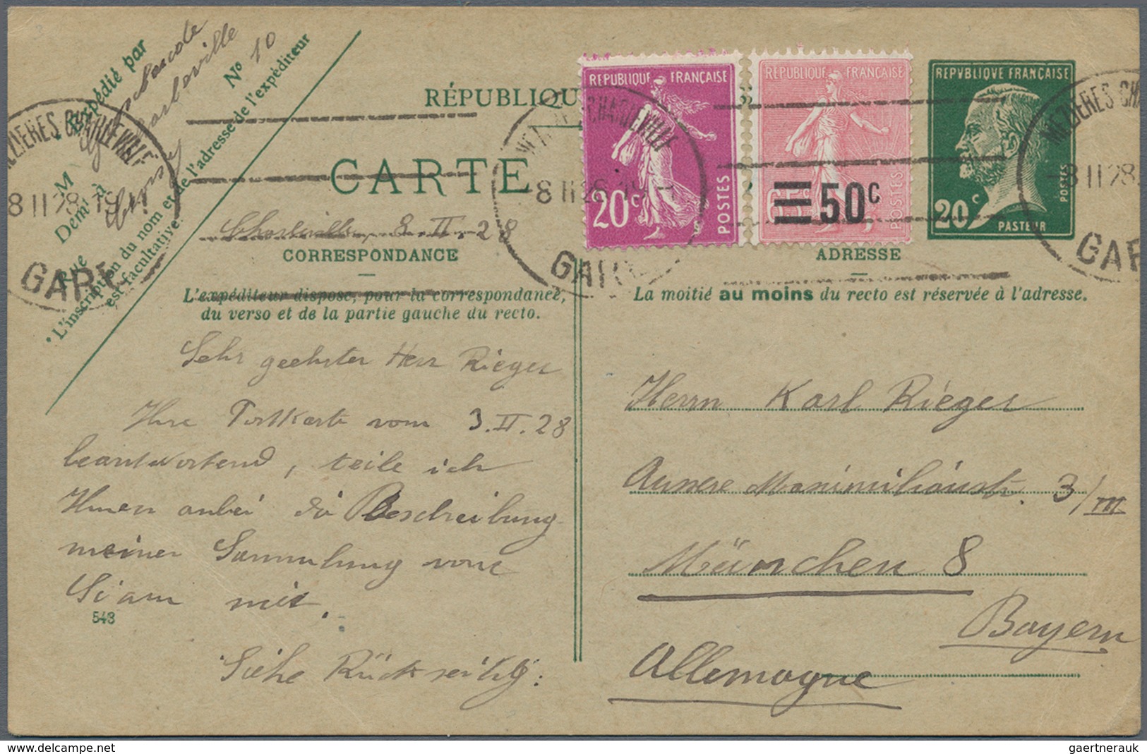 Frankreich - Ganzsachen: 1901/32 Ca. 80 Unused And Used Postal Stationery Postcards And Lettercards, - Sonstige & Ohne Zuordnung