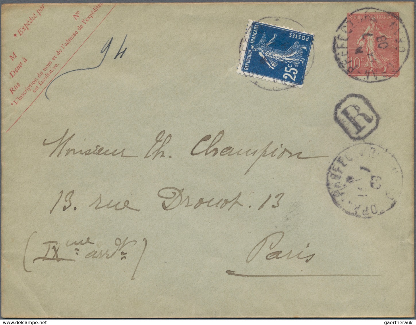 Frankreich - Ganzsachen: 1904/18 Special Collection With Ca. 40 Unused And Used Postal Stationery Co - Andere & Zonder Classificatie