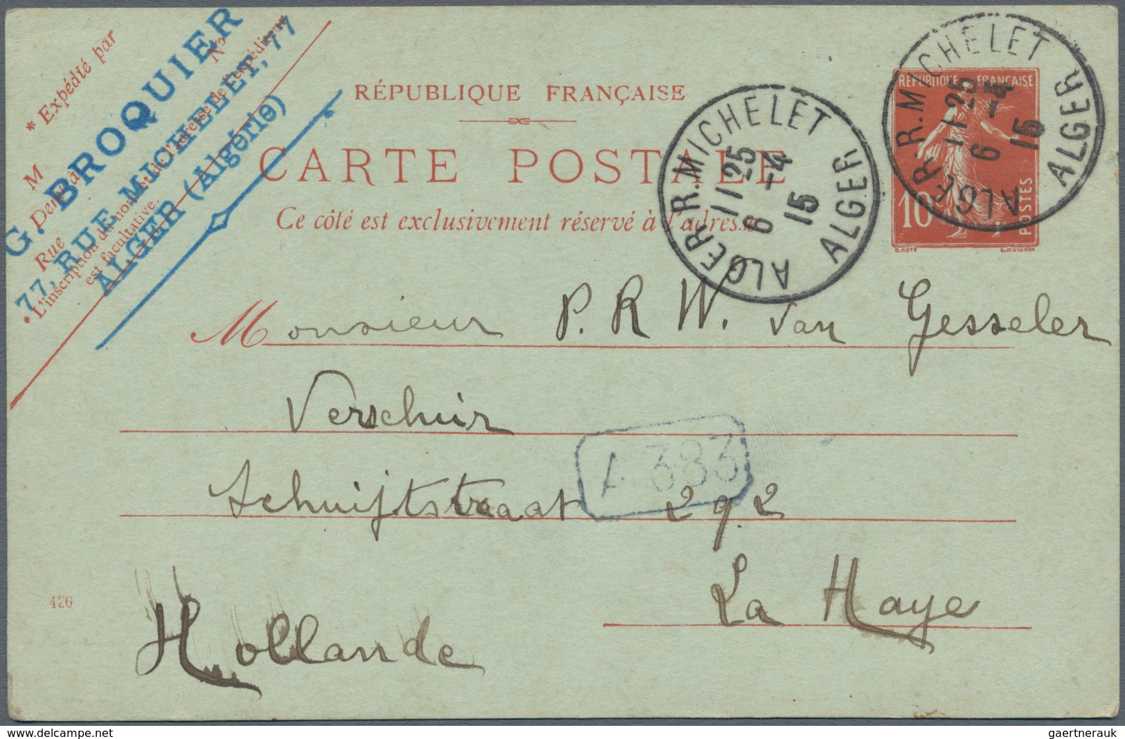 Frankreich - Ganzsachen: 1907/28 Approx. 100 Unused And Used Postal Stationery Postcards, All Type S - Autres & Non Classés