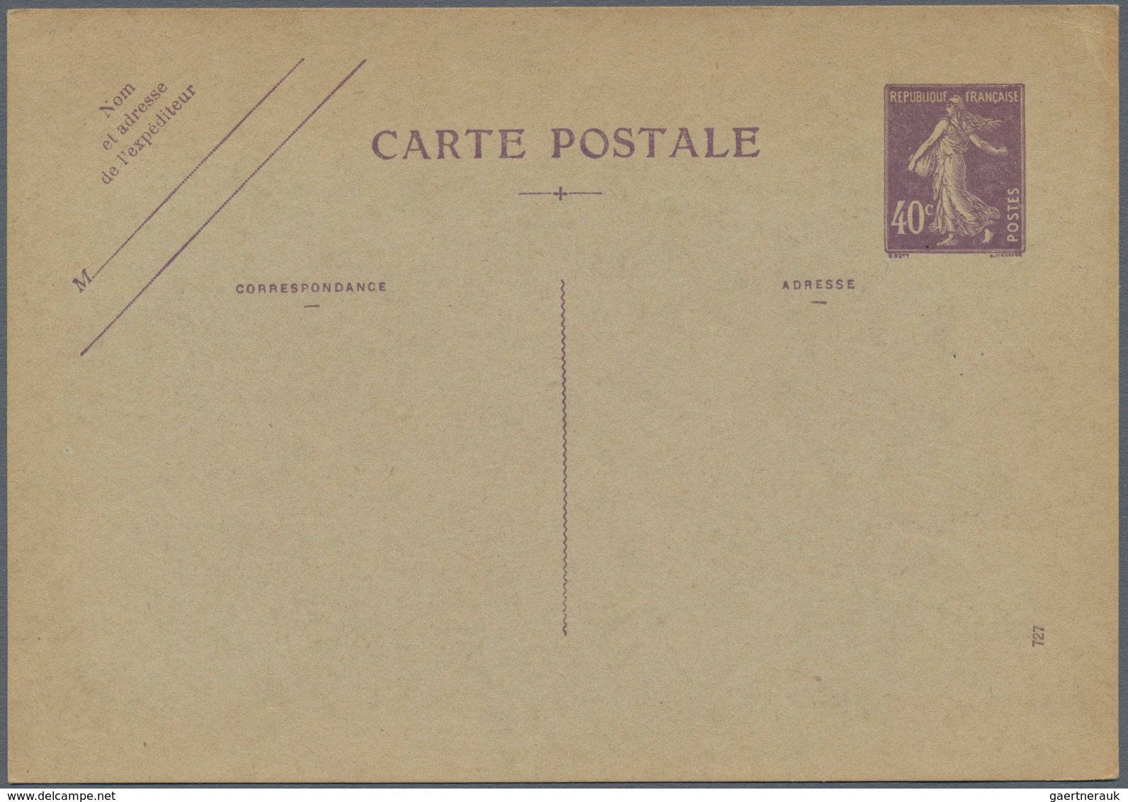 Frankreich - Ganzsachen: 1907/28 Approx. 100 Unused And Used Postal Stationery Postcards, All Type S - Otros & Sin Clasificación