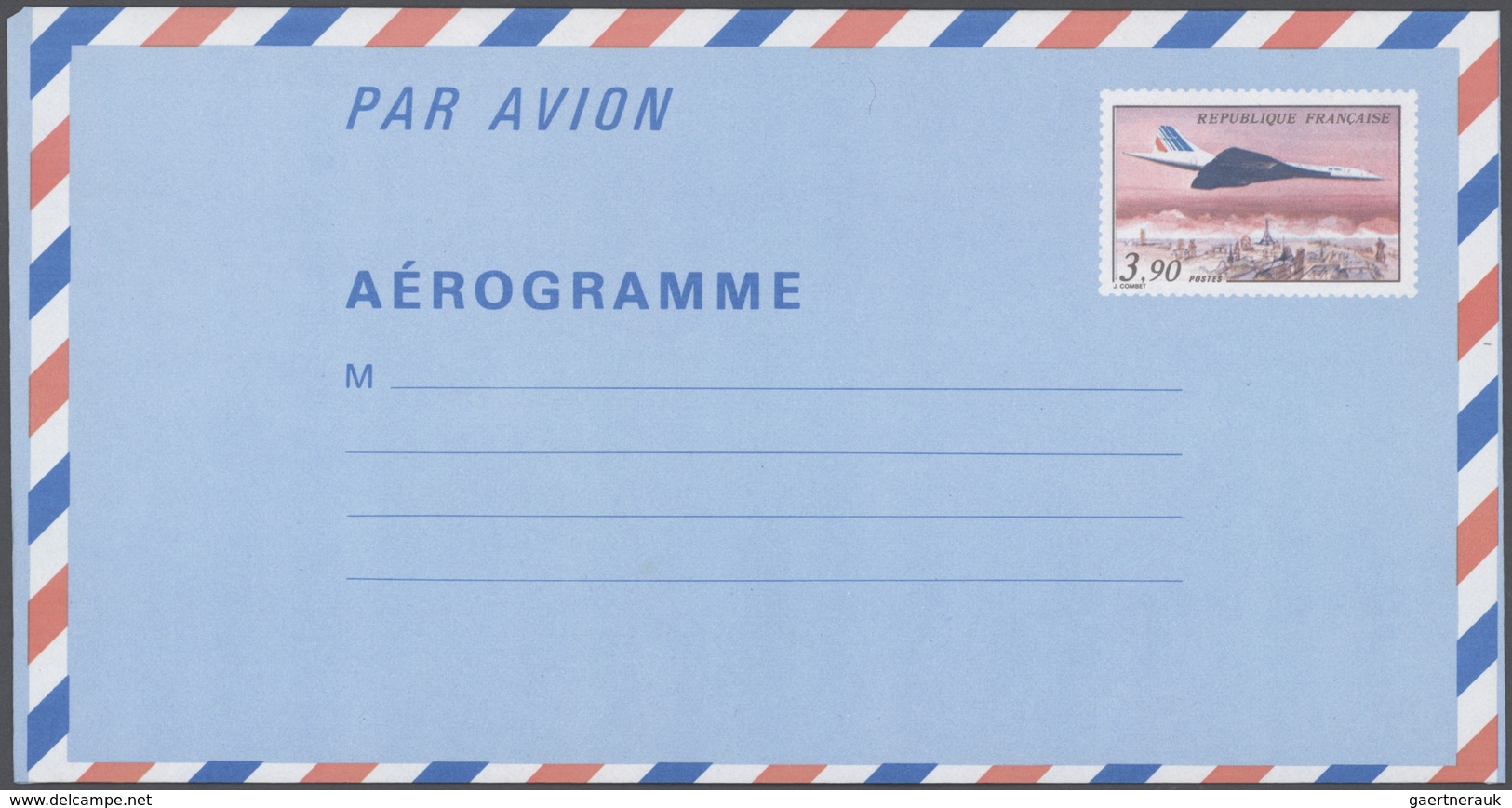 Frankreich - Ganzsachen: 1986/1990 (ca.), Accumulation With About 550 Mostly UNFOLDED AEROGRAMMES In - Autres & Non Classés