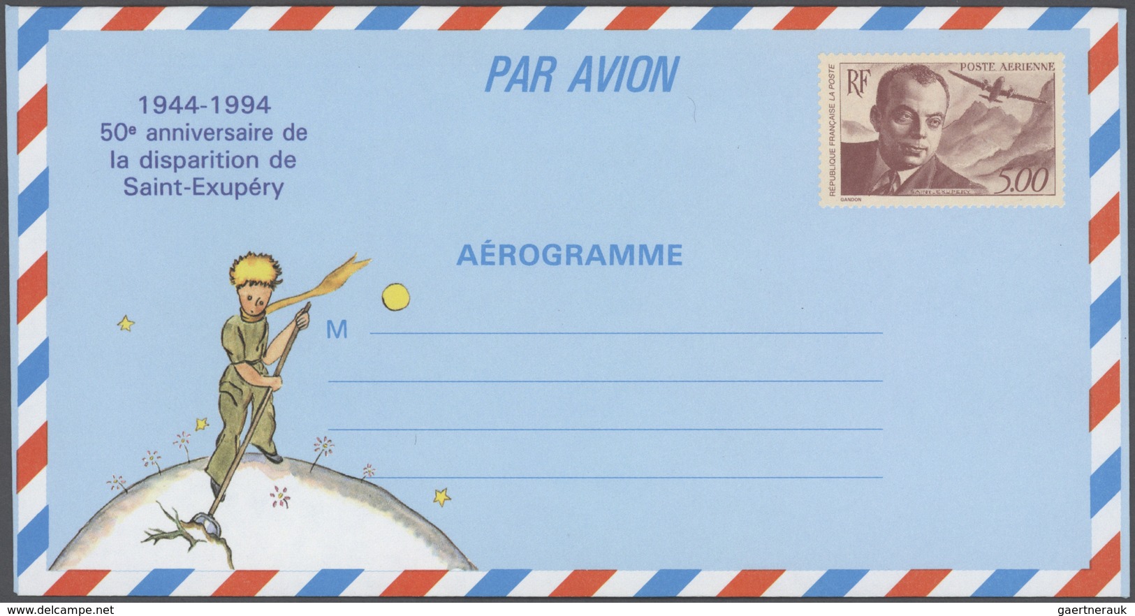 Frankreich - Ganzsachen: 1986/1990 (ca.), Accumulation With About 550 Mostly UNFOLDED AEROGRAMMES In - Andere & Zonder Classificatie