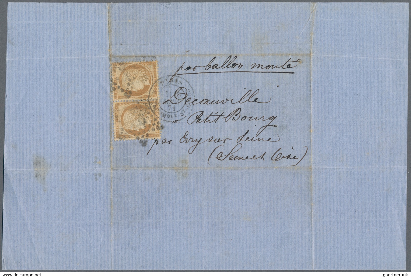 Frankreich - Ballonpost: 1870-71 BALLON MONTÉ: Correspondence of 24 letters and postcards all from P