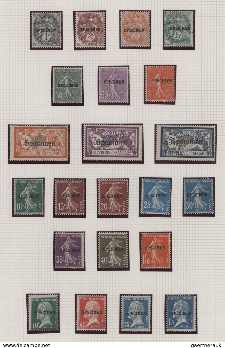Frankreich - Besonderheiten: 1911/1925, COURS D'INSTRUCTION, A Neat Collection Of 59 Mainly Unused S - Autres & Non Classés