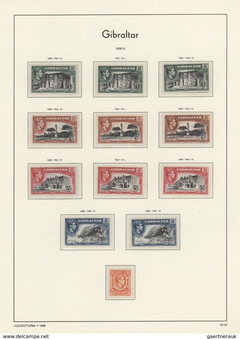 Gibraltar: 1931/2005, Almost Exclusively MNH Collection/accumulation In Five Albums (plus One Folder - Gibraltar