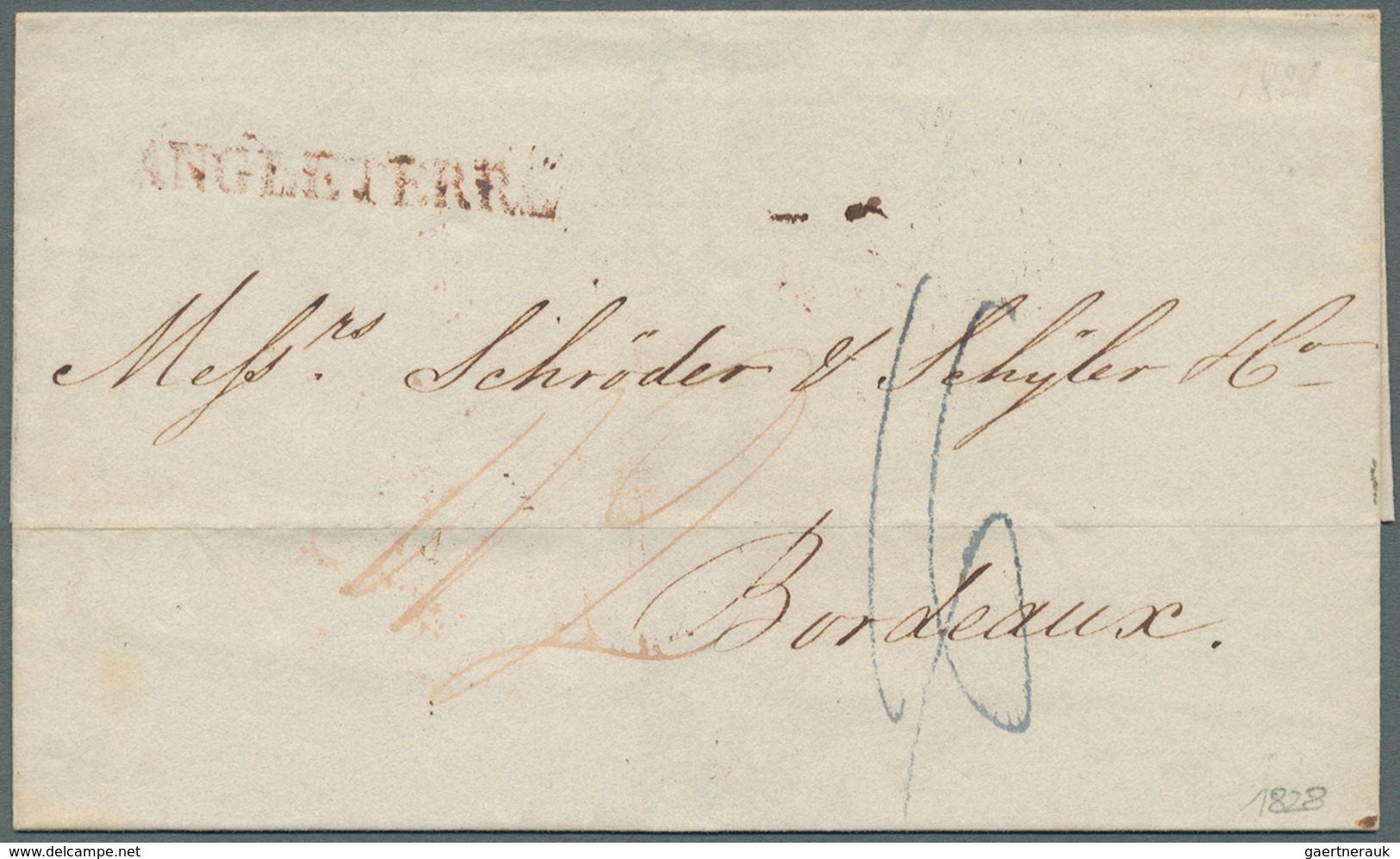 Großbritannien - Vorphila: 1791/1850 ca., 360 early covers with a great variety of cancellations, ma