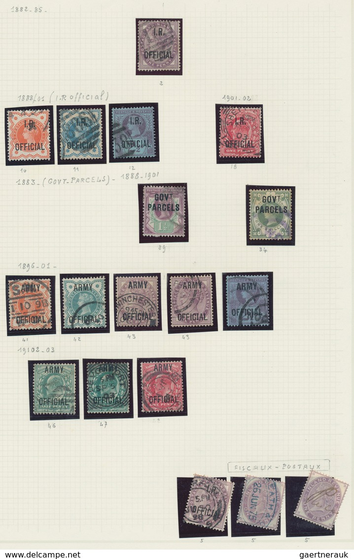 Großbritannien: 1840/1910 (ca.), QV (mainly) And KEVII, Almost Exclusively Used Collection In An Alb - Autres & Non Classés