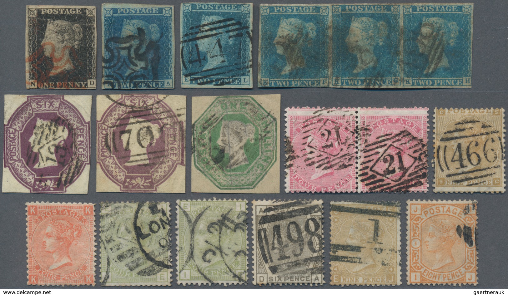 Großbritannien: 1840/1925 (ca.), Accumulation On Stockcards With Majority In The Pre-1910 QV/KEVII I - Andere & Zonder Classificatie