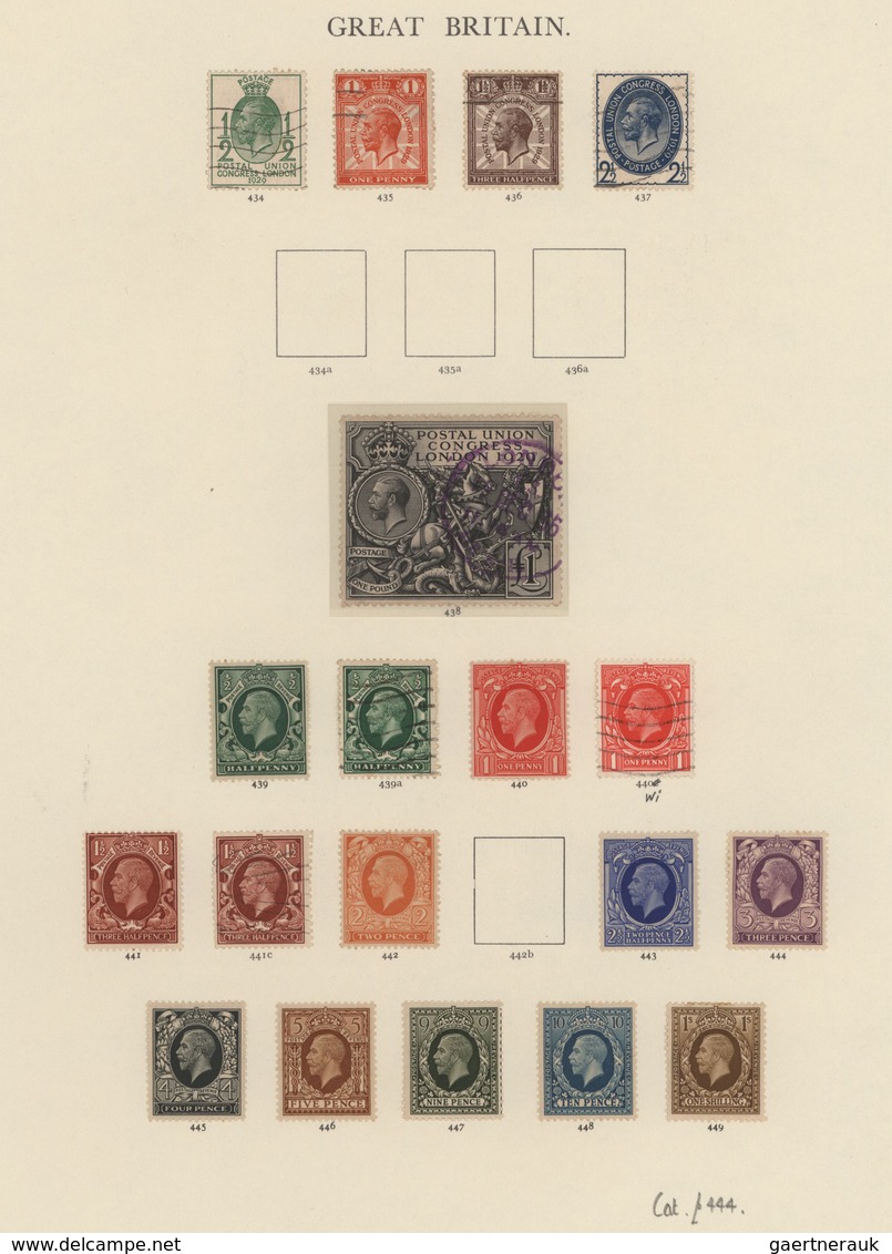 Großbritannien: 1840-1930 Ca.: Collection Of Mint And Used Stamps On Old Album Leaves, Starting With - Otros & Sin Clasificación