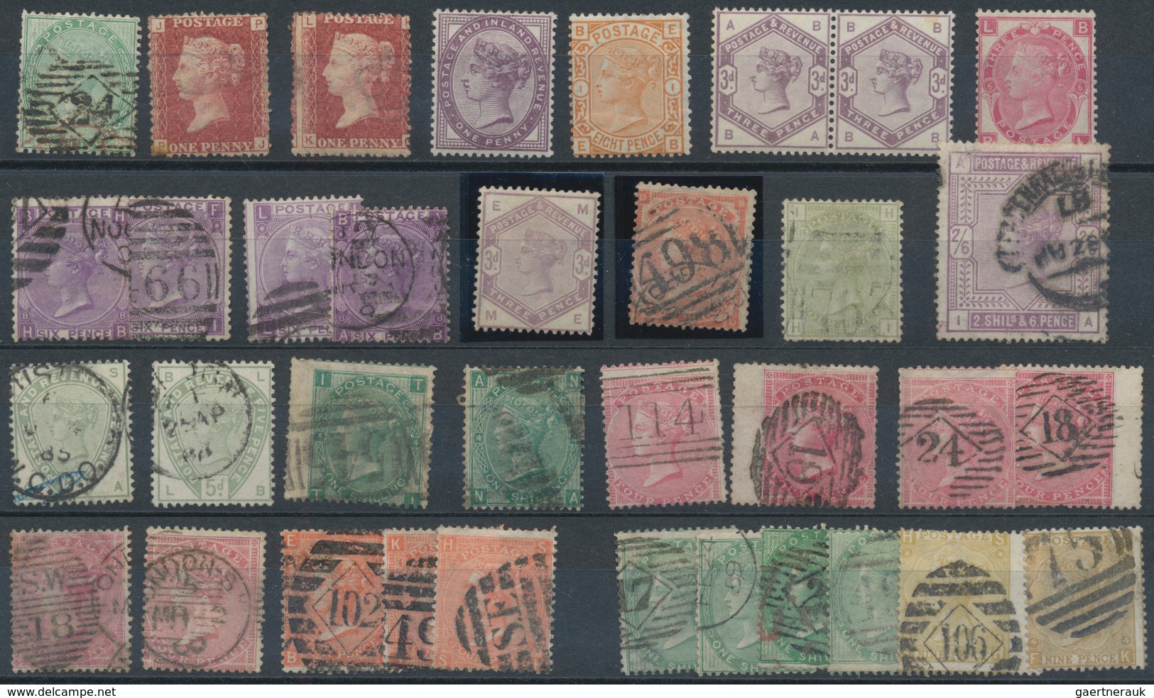 Großbritannien: 1841/1930 (ca.), Used And Mint Accumulation On Stockcards With Plenty Of Material, B - Otros & Sin Clasificación