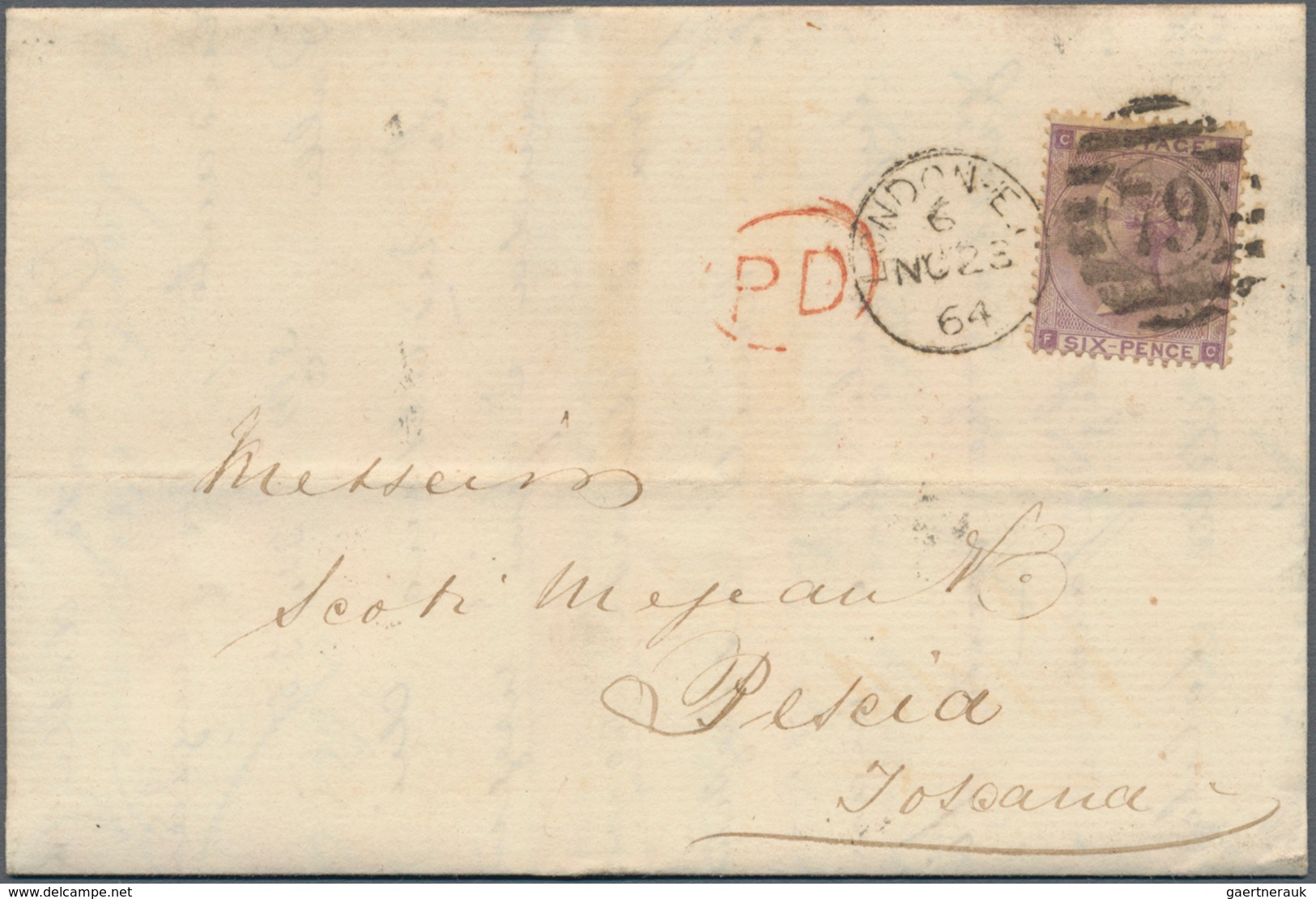 Großbritannien: 1862/1880, Lot Of 21 Lettersheets To Spain Resp. Italy At Rates 2½d., 4d., 6d. (main - Otros & Sin Clasificación