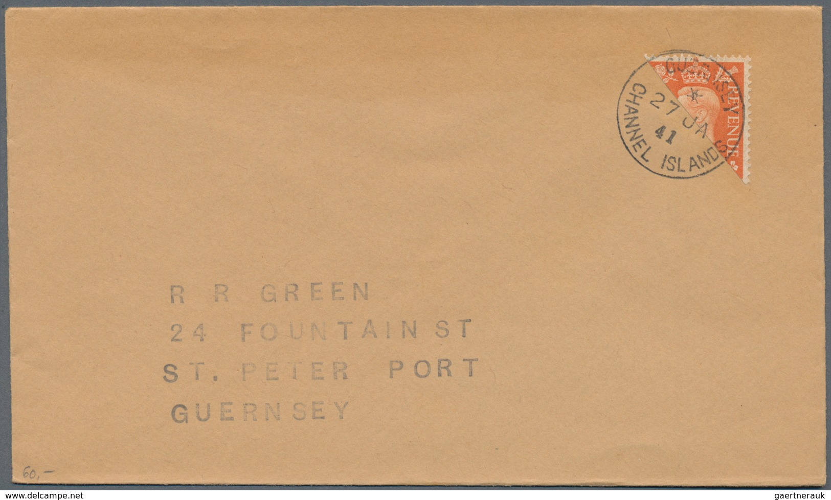 Großbritannien - Guernsey: 1941/95, Accumulation Of Approx. 290 Covers And Mostly Unused Postal Stat - Guernsey