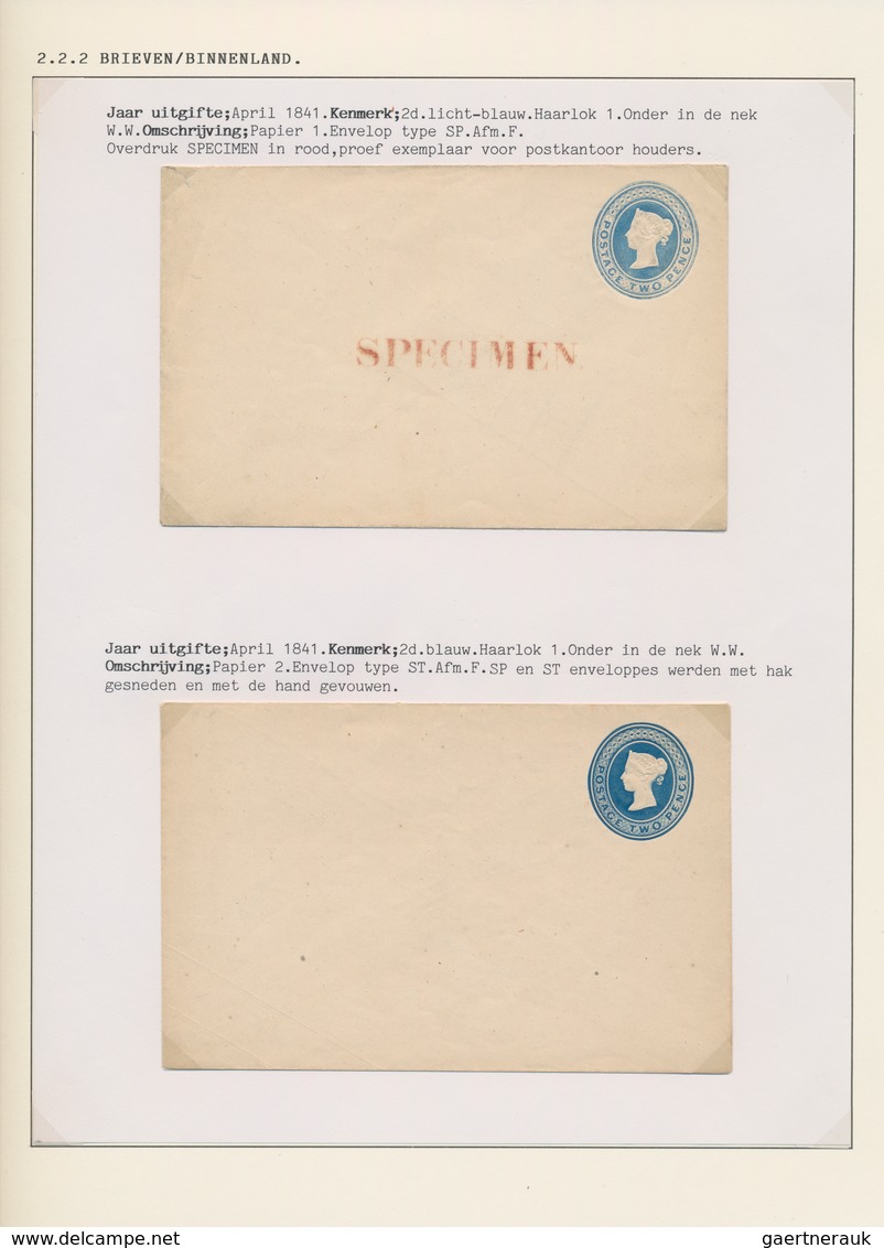 Großbritannien - Ganzsachen: 1840/1901, Deeply Specialised Collection Of Apprx. 144 Unused Stationer - 1840 Enveloppes Mulready