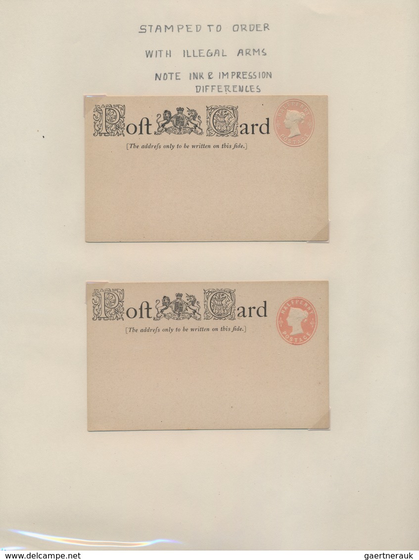 Großbritannien - Ganzsachen: 1870/1951 QV, KEVII, KGV + KGVI Special Postal Stationery Collection Of - 1840 Mulready Omslagen En Postblad