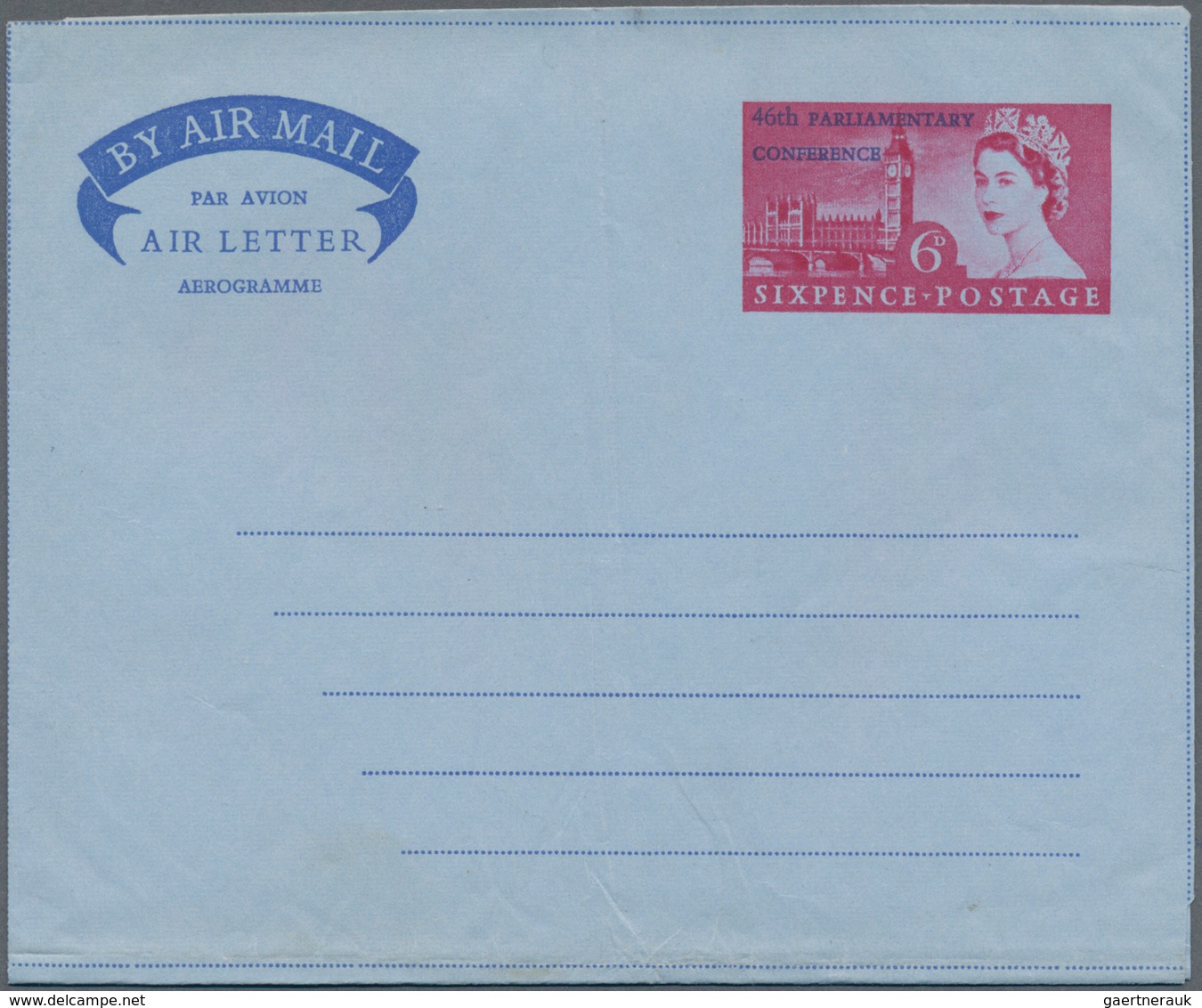 Großbritannien - Ganzsachen: 1945/80 (ca.) AEROGRAMMES Accumulation Of Ca. 3.541 Unused And Used/CTO - 1840 Enveloppes Mulready