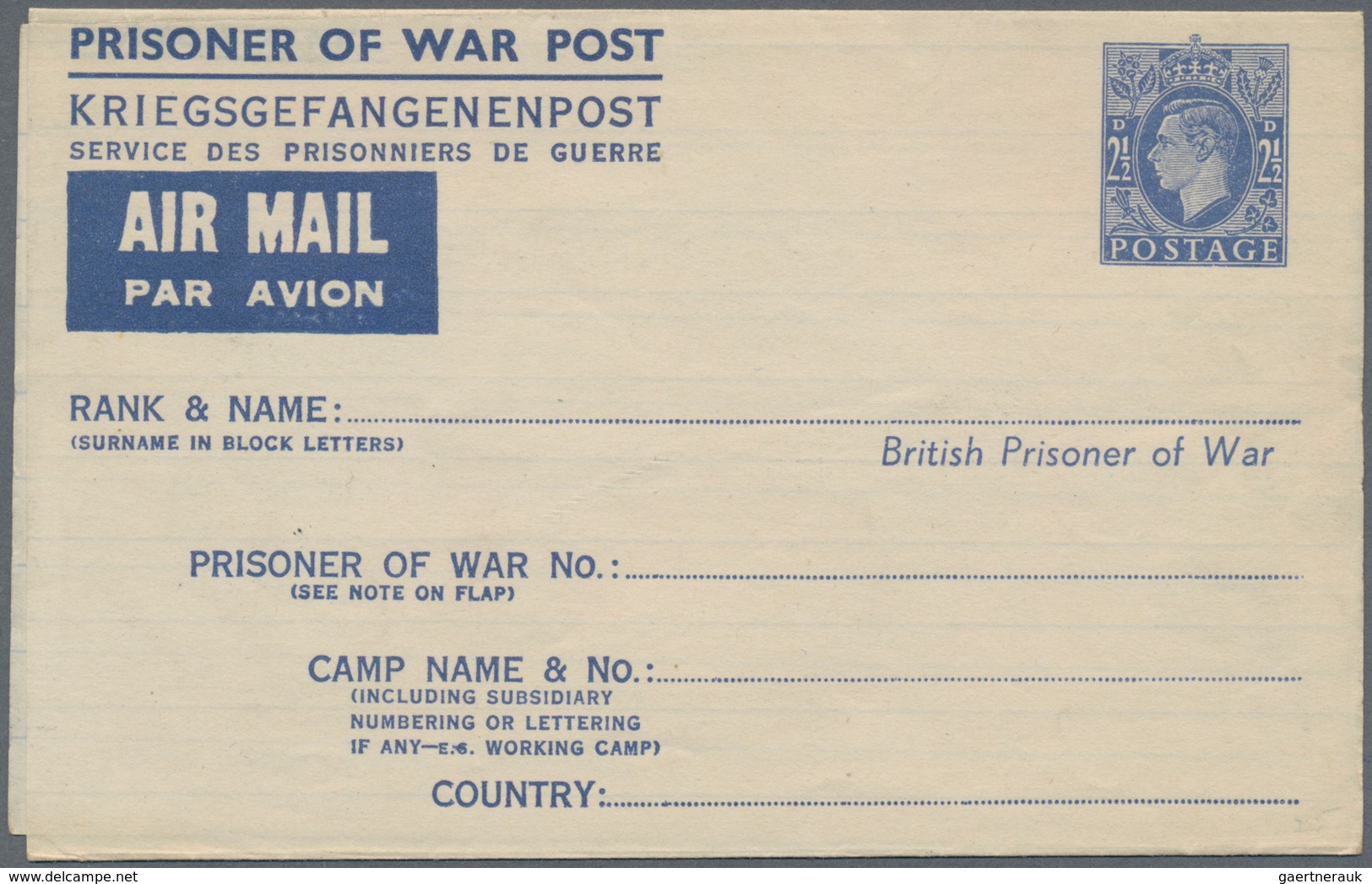 Großbritannien - Ganzsachen: 1945/80 (ca.) AEROGRAMMES Accumulation Of Ca. 3.541 Unused And Used/CTO - 1840 Enveloppes Mulready
