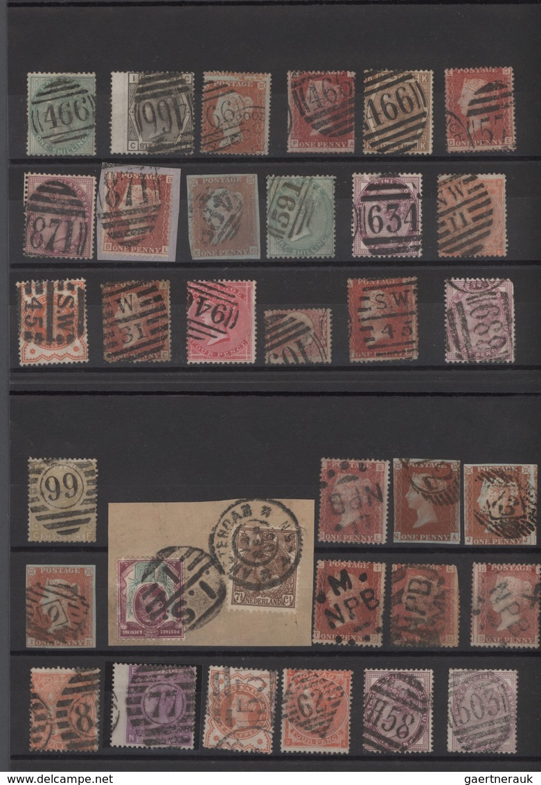 Großbritannien - Stempel: 1841/1920 (ca.), Chiefly QV, Accumulation/collection Of Apprx. 1.800 Stamp - Marcofilie