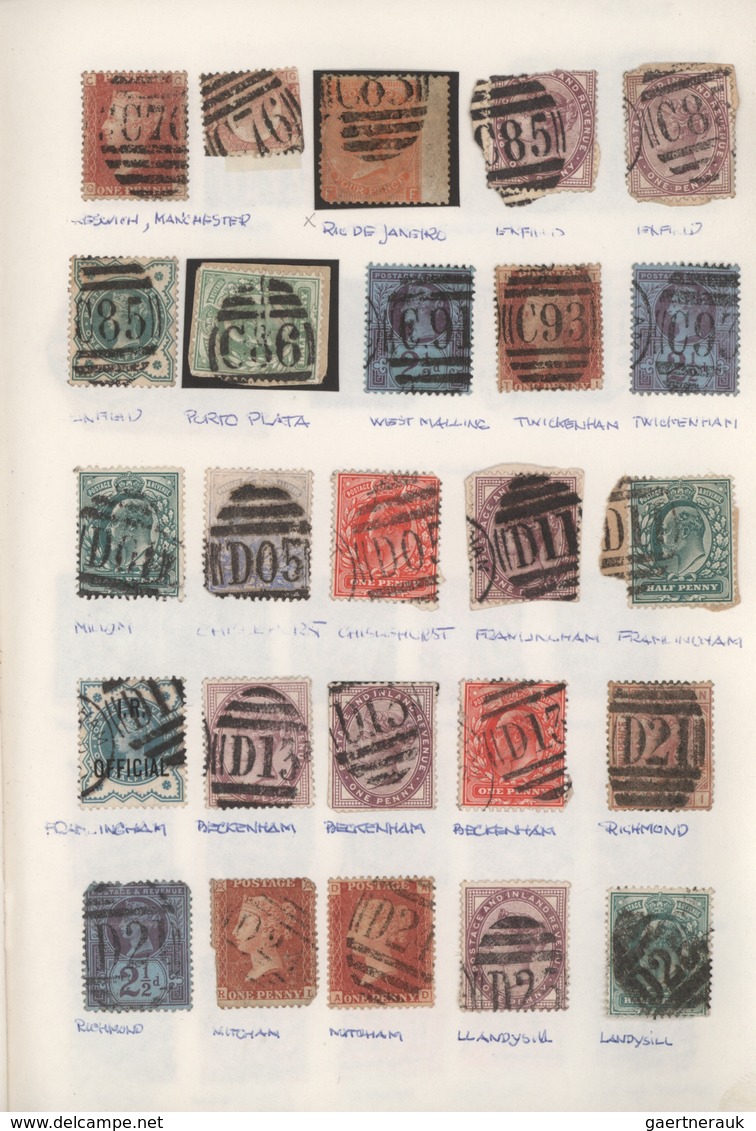 Großbritannien - Stempel: 1841/1920 (ca.), Chiefly QV, Accumulation/collection Of Apprx. 1.800 Stamp - Marcofilie