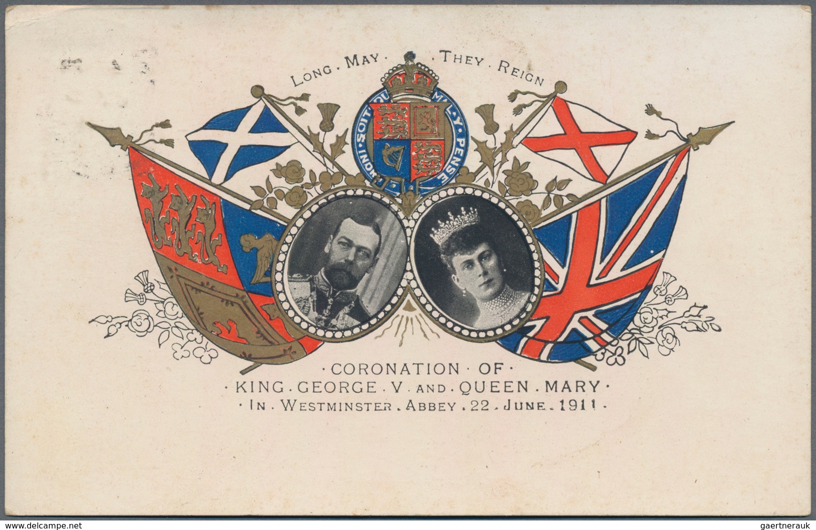 Großbritannien - Besonderheiten: 1911, CORONATION King George V. And Queen Mary, Lot Of About 250 Co - Otros & Sin Clasificación