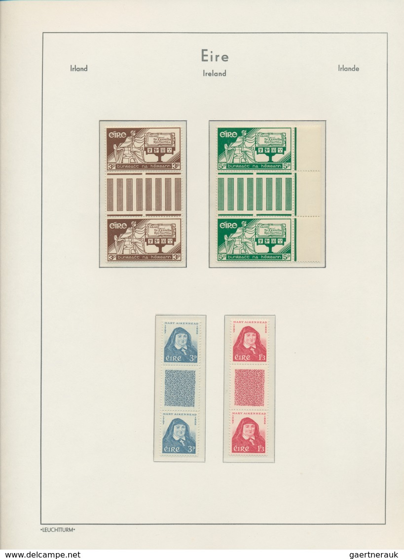 Irland: 1922/1990, MNH Collection Of Apprx. 280 Gutter Pairs, Well Sorted From 1922 Overprints To Mo - Cartas & Documentos