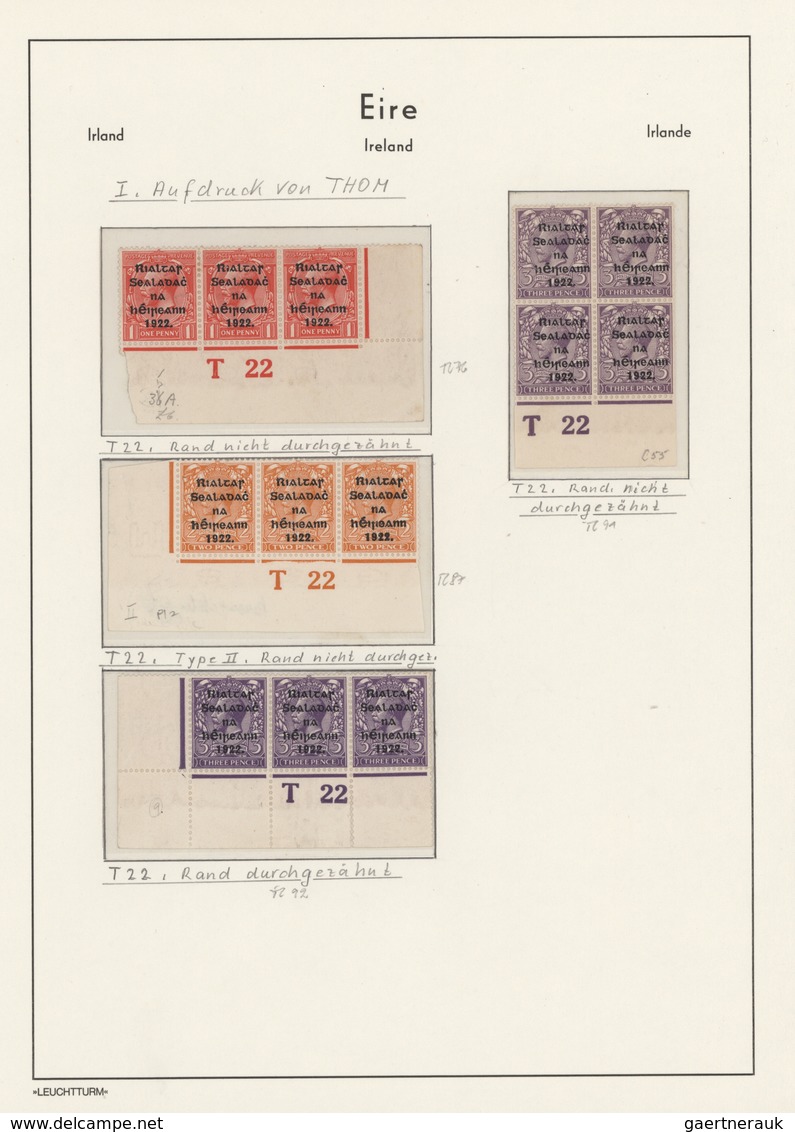 Irland: 1922/1999, A Splendid Mint Collection In Three Lighthouse Albums, Well Collected Throughout - Briefe U. Dokumente