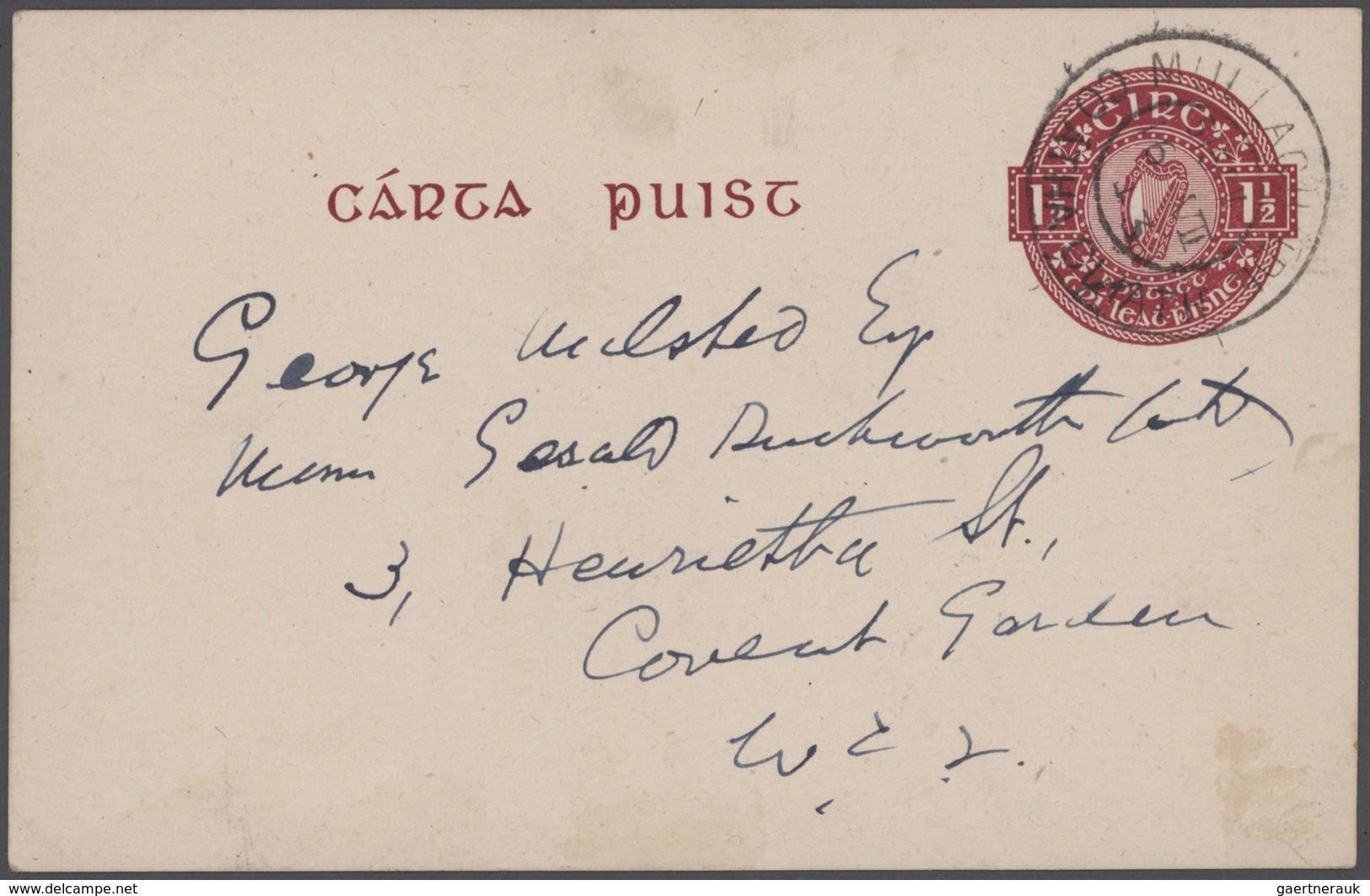 Irland: 1922/94 Accumulation Of Ca. 480 Unused/CTO-used And Commercially Used Postal Stationeries (p - Lettres & Documents