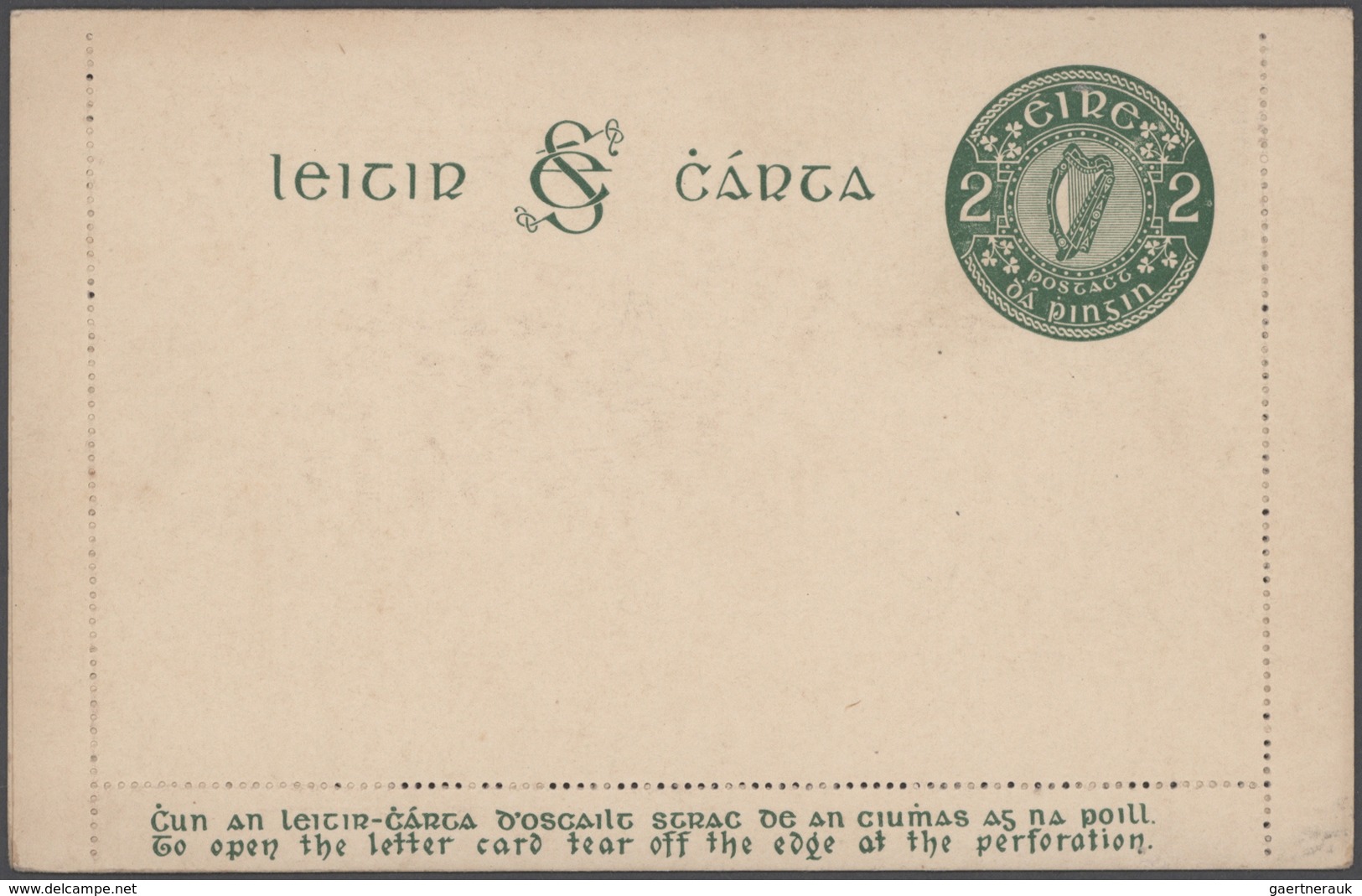 Irland: 1922/94 accumulation of ca. 480 unused/CTO-used and commercially used postal stationeries (p