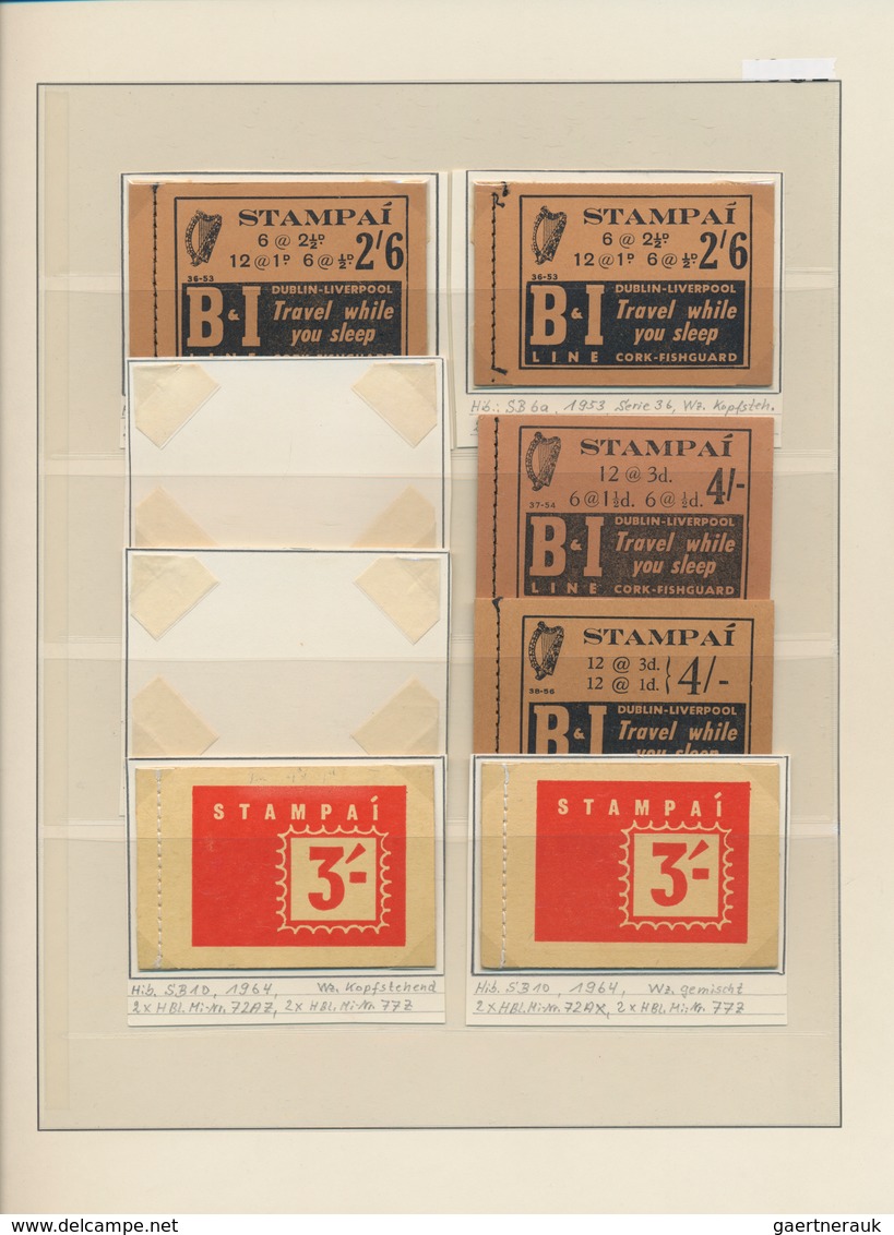 Irland - Markenheftchen: 1953/1999, Collection Of 70 Booklets Incl. SG Nos. SB10, SB11, SB14 (2) And - Postzegelboekjes