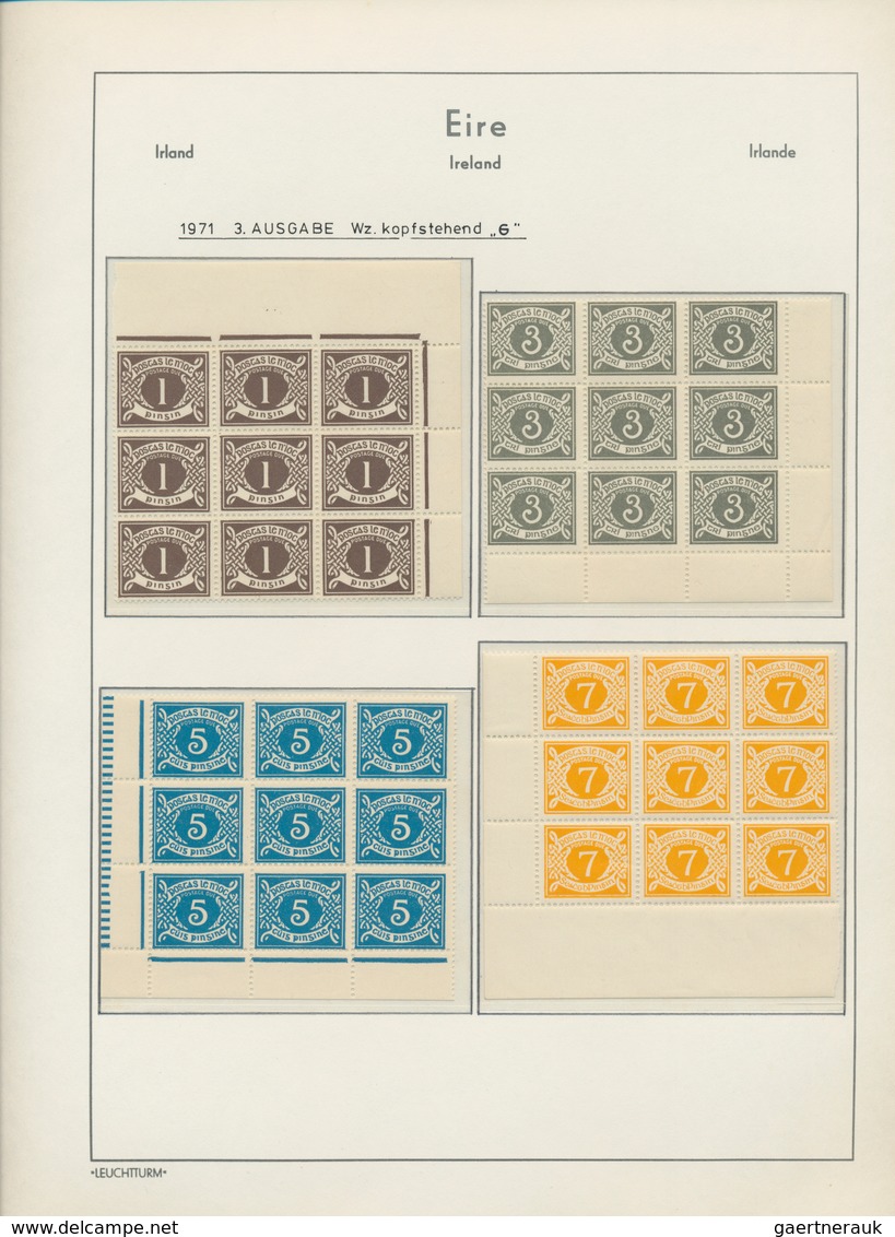 Irland - Portomarken: 1925/1990 (ca.), Back Of Book In General And Postage Dues In Particular, Mint - Portomarken