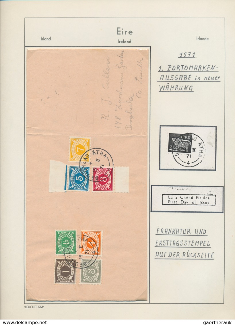 Irland - Portomarken: 1925/1990 (ca.), Back Of Book In General And Postage Dues In Particular, Mint - Impuestos