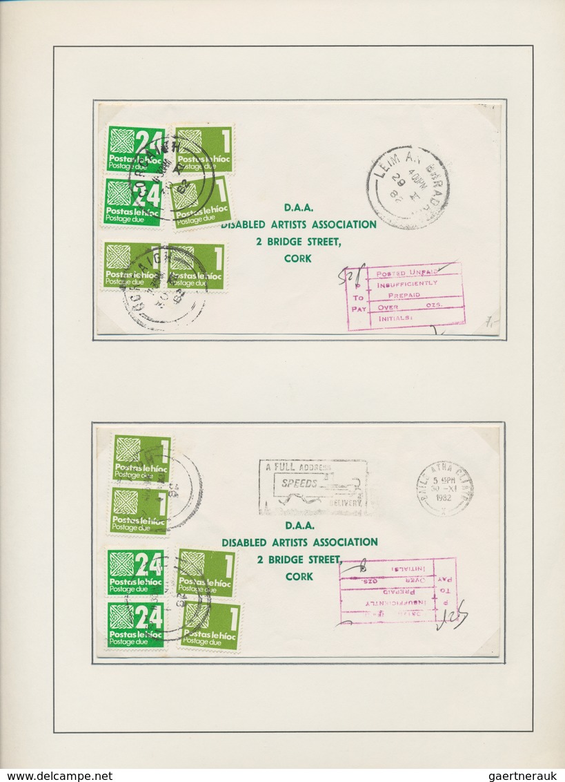 Irland - Portomarken: 1925/1990 (ca.), Back Of Book In General And Postage Dues In Particular, Mint - Portomarken