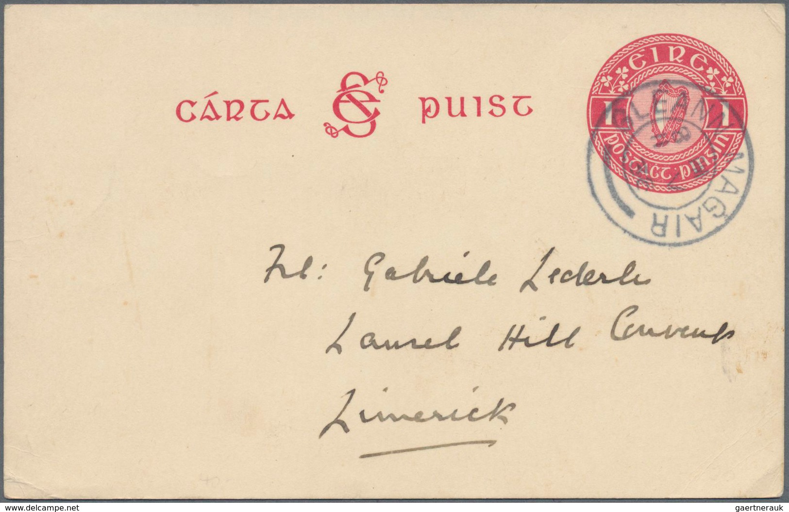 Irland - Ganzsachen: 1878/2002, Approx. 490 Pieces Of Postal Stationeries, Including Forerunners Use - Ganzsachen