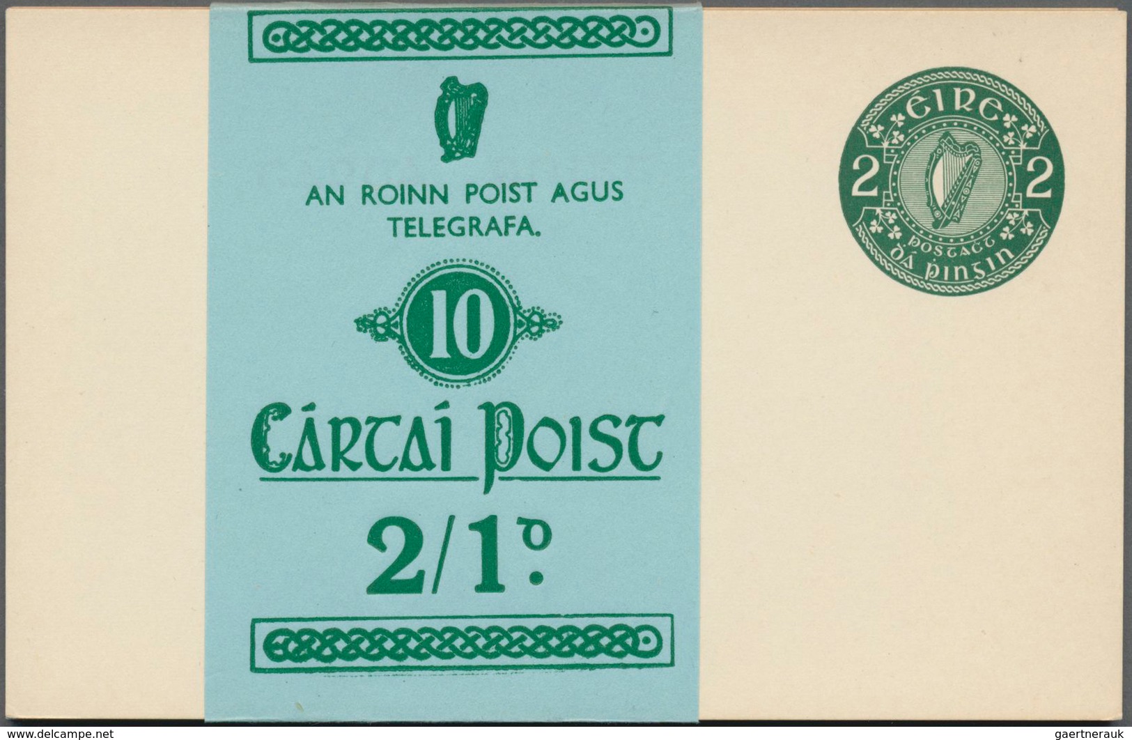 Irland - Ganzsachen: 1878/2002, approx. 490 pieces of postal stationeries, including forerunners use