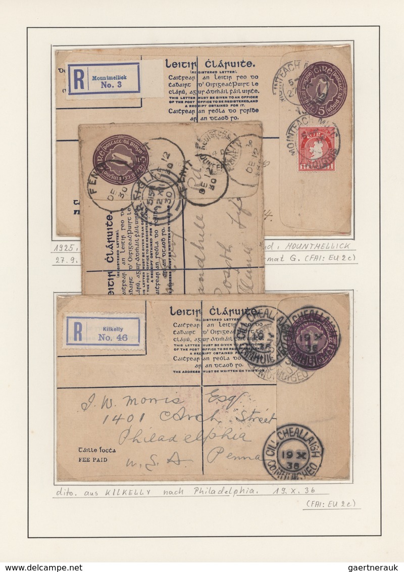 Irland - Ganzsachen: 1924/1993 (ca.), Collection Of More Than 200 Unused And Used Stationeries, Arra - Enteros Postales