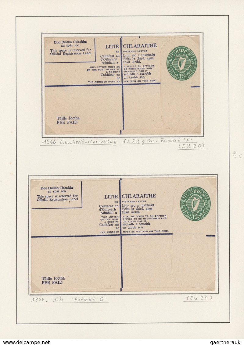 Irland - Ganzsachen: 1924/1993 (ca.), Collection Of More Than 200 Unused And Used Stationeries, Arra - Ganzsachen