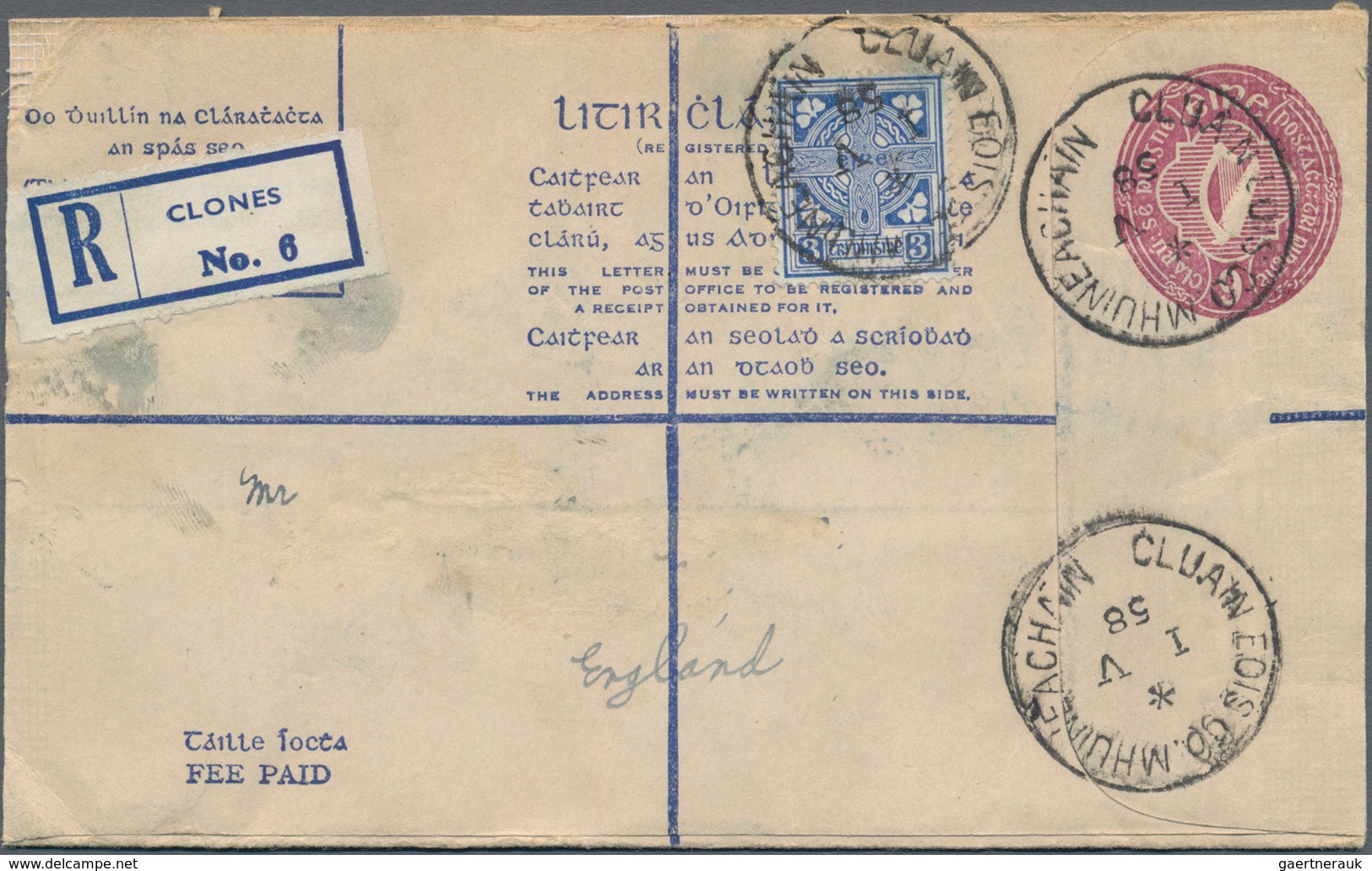 Irland - Ganzsachen: 1958/1990 (ca.), Assortment Of Apprx. 106 Unused/used Stationeries, Comprising - Postwaardestukken