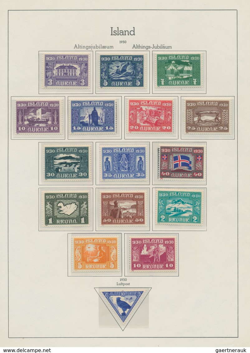 Island: 1873/1990, Used And Mint Collection In A Lighthouse Album, Well Collected From Early Issues - Autres & Non Classés