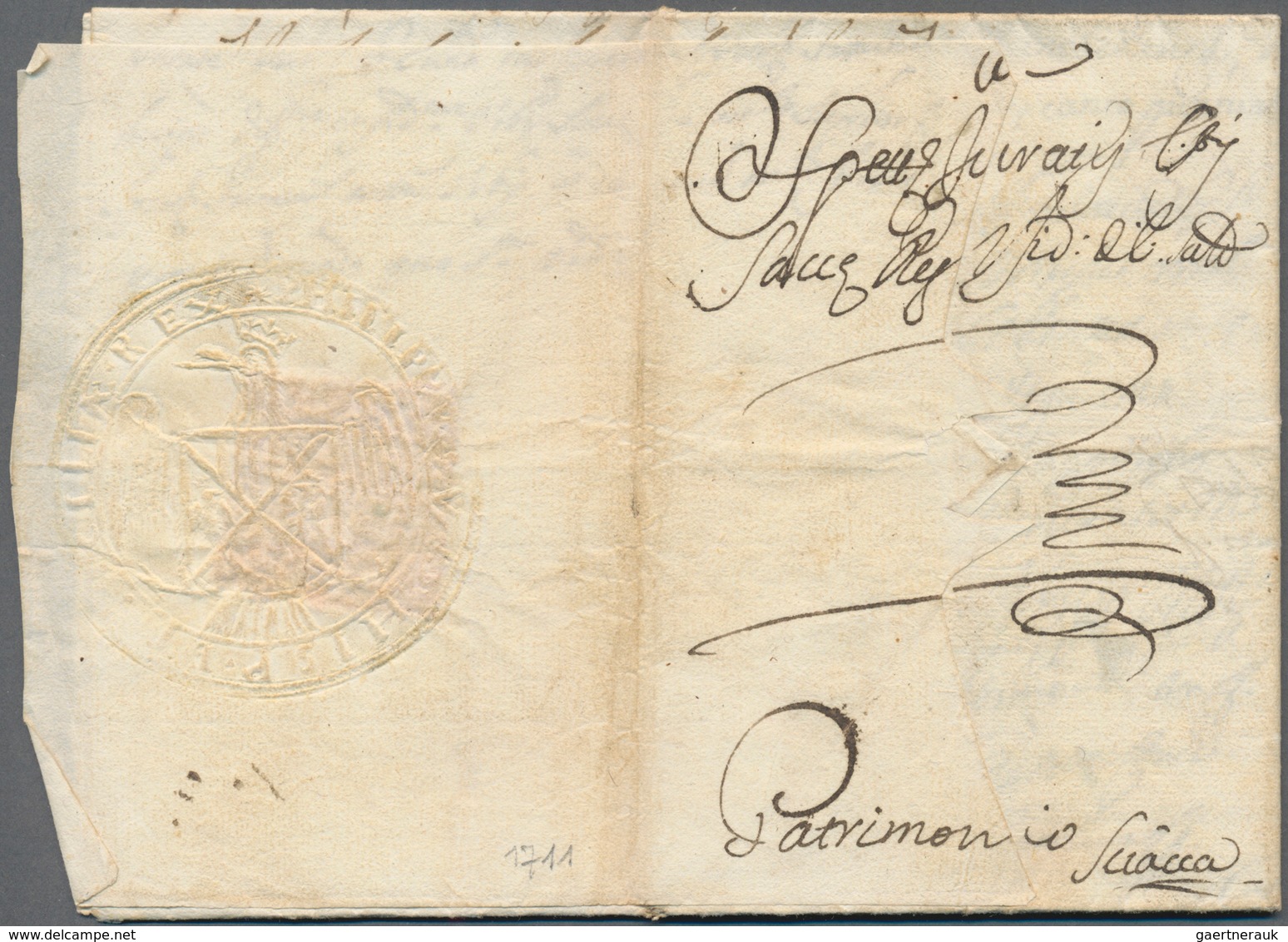 Italien - Vorphila: 1623/1721. Scarce Group Of 21 Letters From Viceroys During The Spanish Dominion, - 1. ...-1850 Vorphilatelie