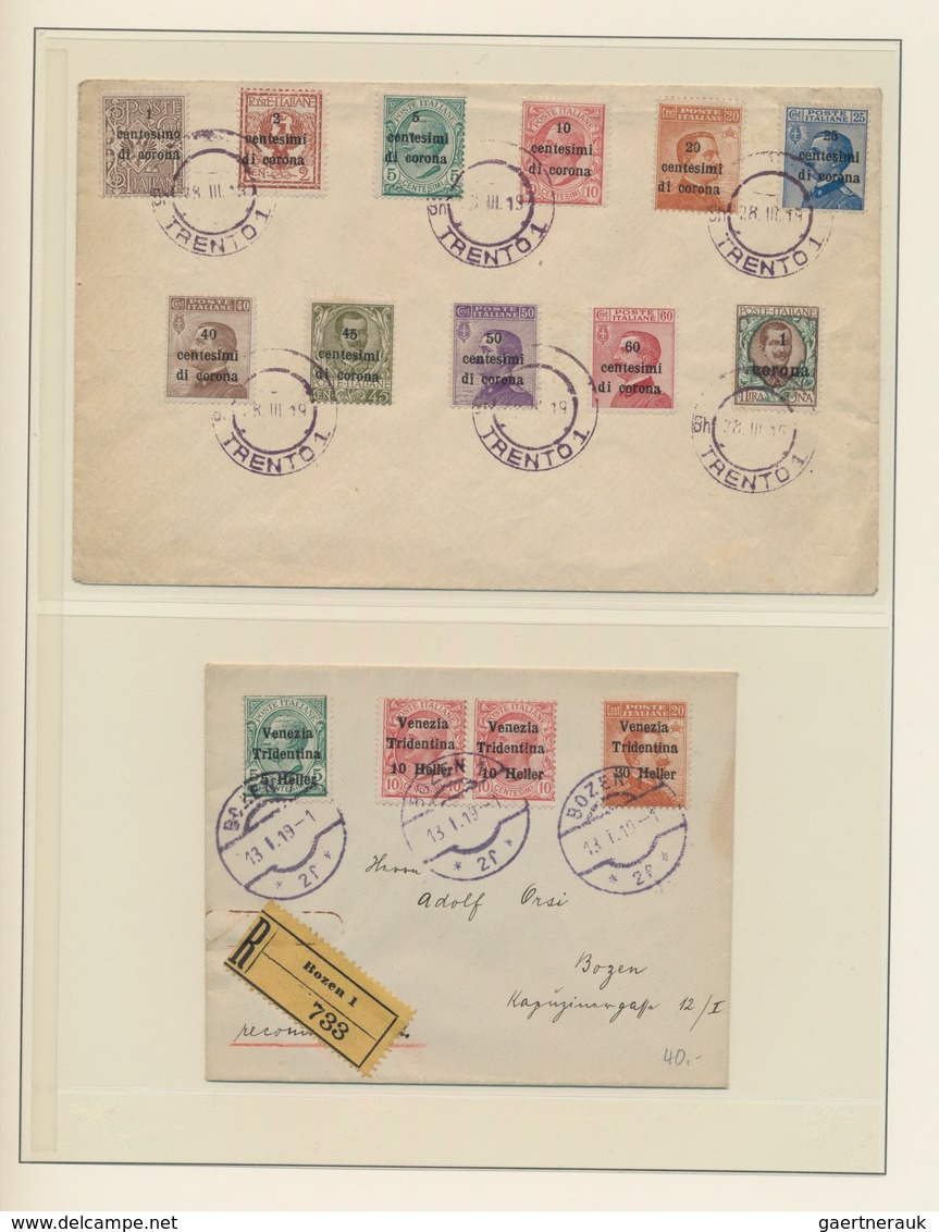 Italien: 1850/1940 (ca.), Italian Area, Used And Mint Balance In A Lindner Binder, Comprising Variou - Lotti E Collezioni