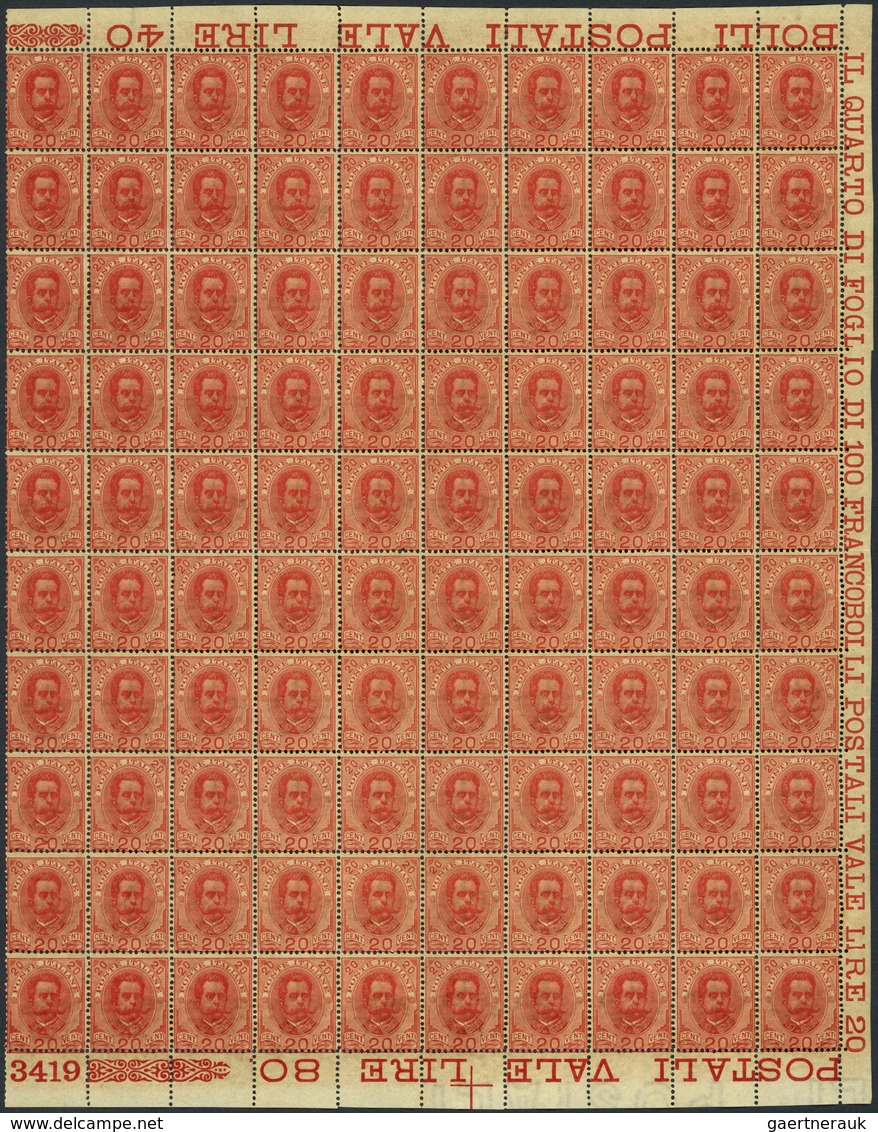 Italien: 1851/1980 accumulation of better pieces with high catalog and commercial value, incl. rarit
