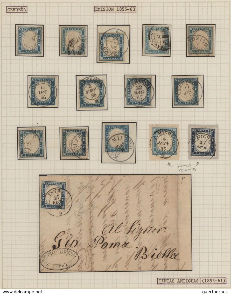 Italien: 1855/2000: phenomenal collection in 4 Lighthouse binders, starting with Sardinia IV emmissi