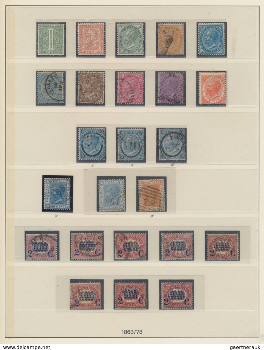 Italien: 1861/1946: Doubly Arranged Collection In Lindner Folder, Beginning With Sardinia IV Emissio - Verzamelingen