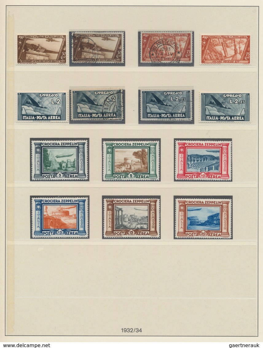 Italien: 1861/1946: Doubly Arranged Collection In Lindner Folder, Beginning With Sardinia IV Emissio - Colecciones